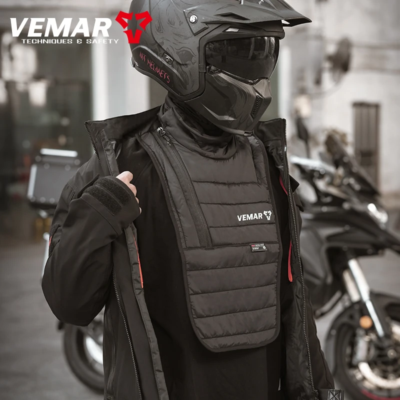 Vemar Motorcycle Windproof Neck Scarf Winter Riding Sports Cold-proof Plus Velvet Neck Protector Chest Protector Warm Neck Cover