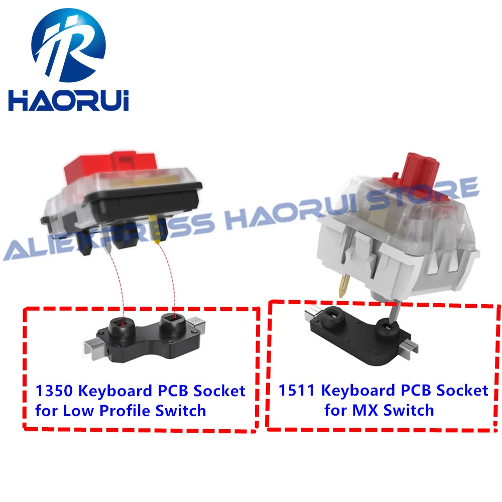 Kailh CPG151101S11 CPG135001S30 Hot-Swappable PCB Socket Hot Plug Swap Mechanical Keyboard Switches For TTC Cherry MX Switch DIY