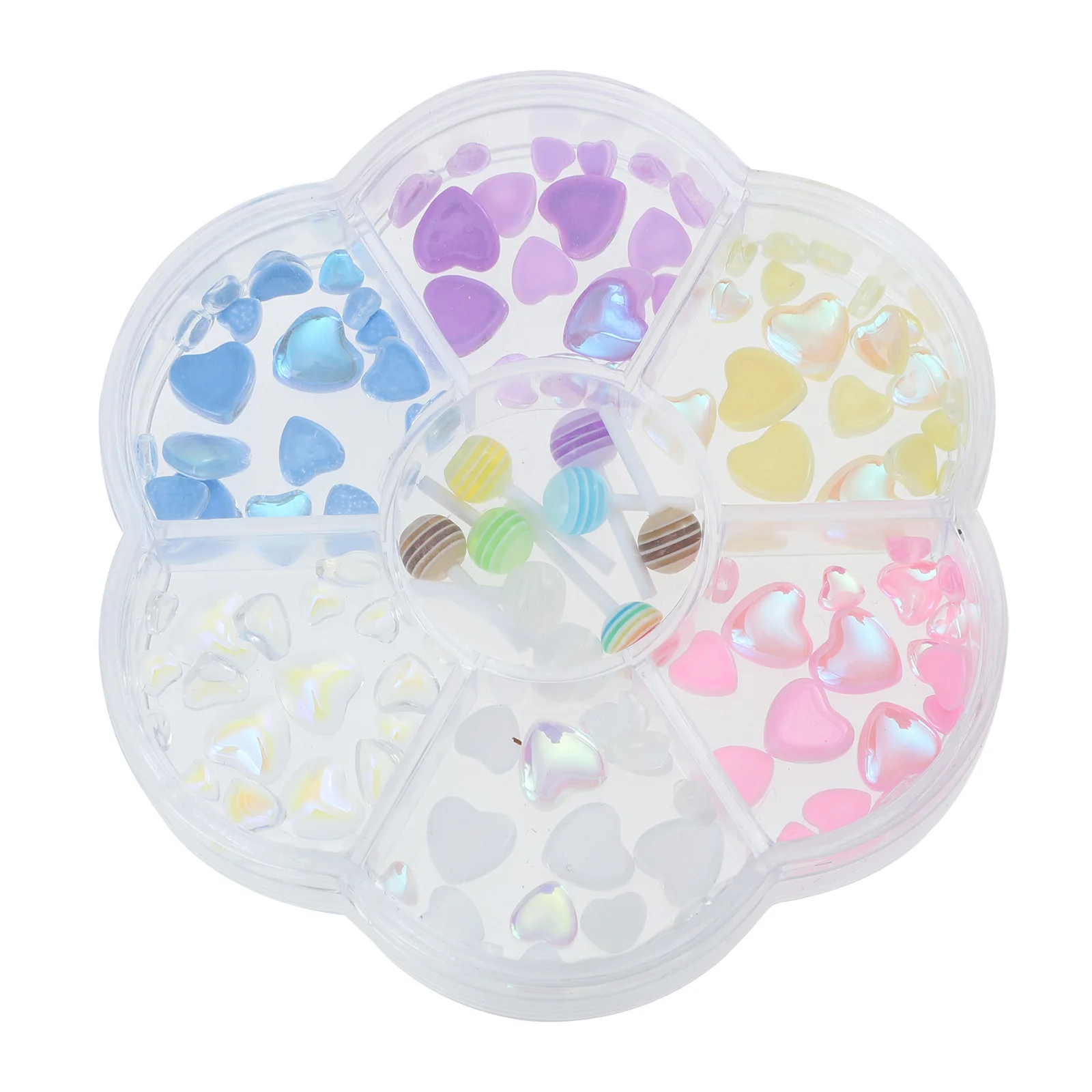 

Beautiful Exquisite Diy Heart Nail Charms Resin Decor Lollipop Ornaments Manicure Accessories Nail Art Supplies