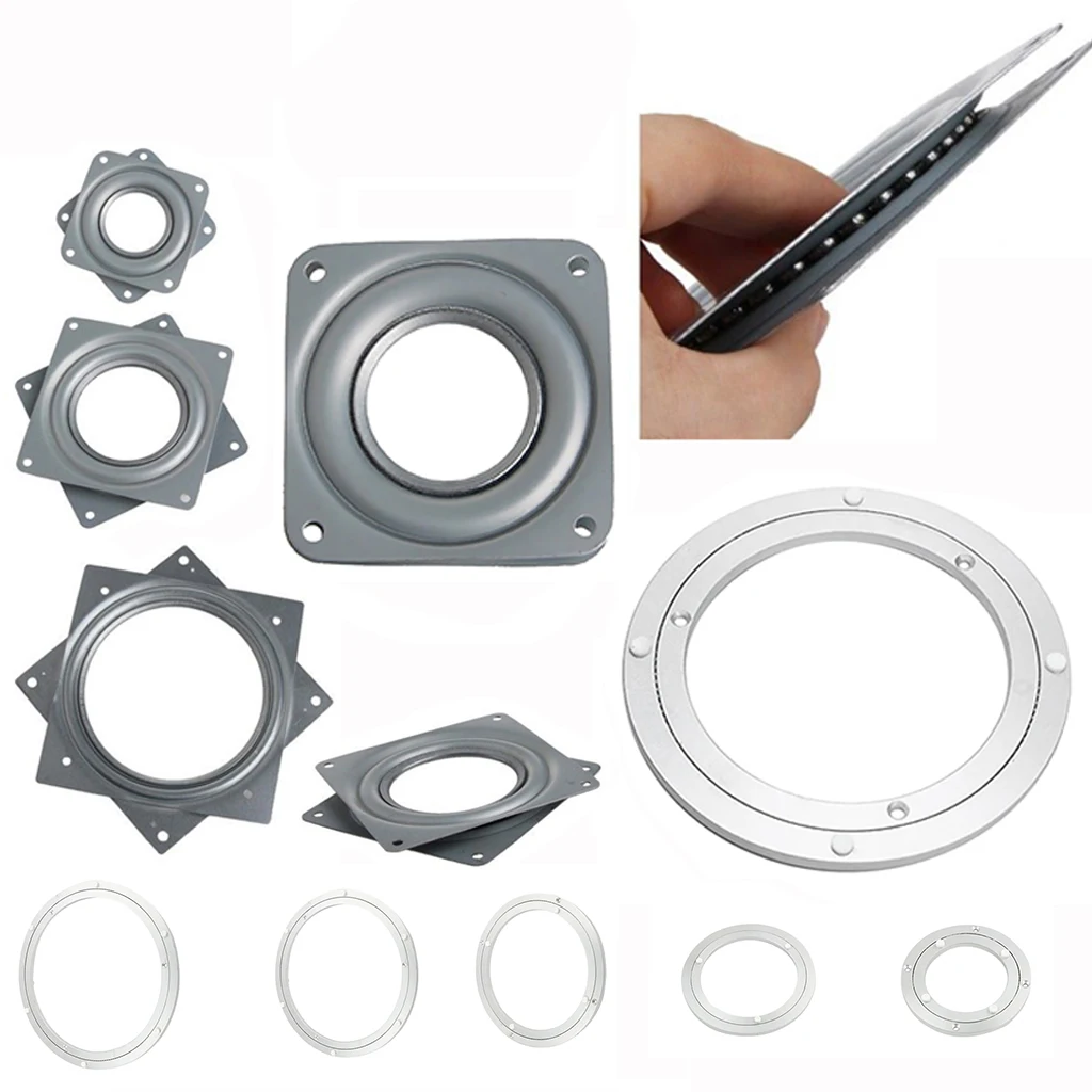 Swivel Plate Aluminum Alloy Turntable Bearing Mechanism Base for Home Office or Industrial Use