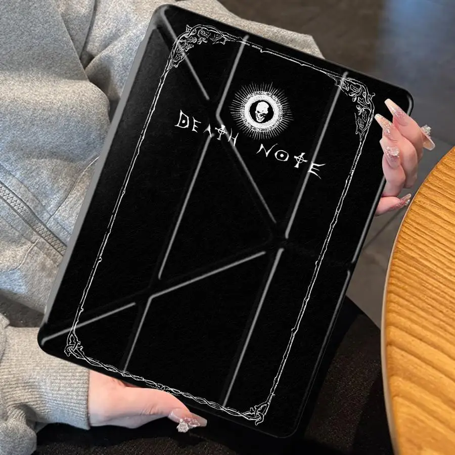 D-EATH NOTE Anime Tablet Case For iPad 11th 10th Gen 12th 9th Mini 7 6 5 Pro M4 13 2025 2026 Air 8 M2 M3 3 With Pen Slot Cover