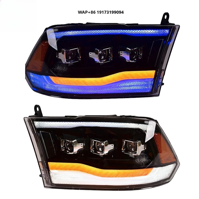 

for-Dodge RAM 1500 2500 Headlight 2013-2018 Head Light Upgrade New Style LED Headlamp Car Accessories DRL Head Lamp