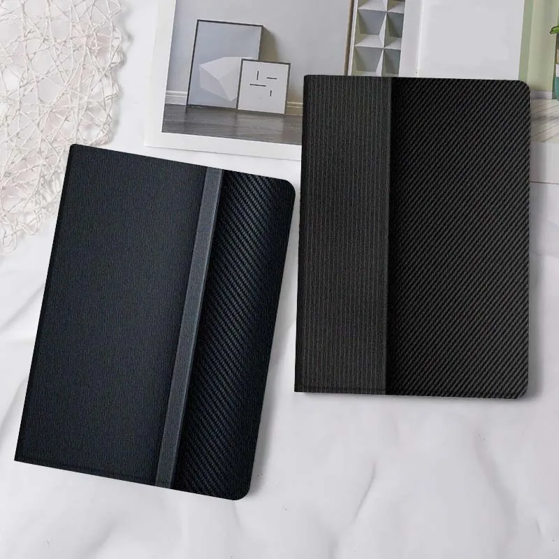 

Luminous Carbon Fiber Art Gift For iPad Pro Air Mini 2 3 4 5 6 7 6th 7th 10th 11th 10.2 9.7 10.5 11 Foldable Tablet Case
