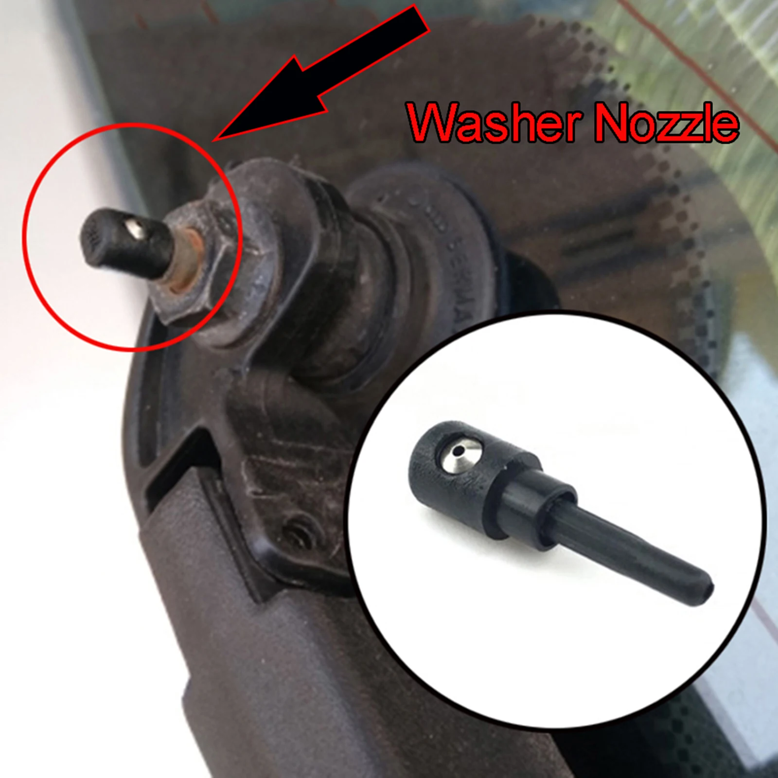 Rear Windscreen Wiper Washer Jet Nozzle Water Sprayer Outlet For BMW Mini R50 R53 1 Series E87 Honda Civic Mercedes W169 W245