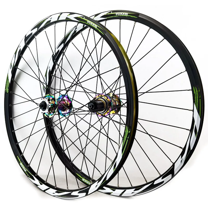 MTB Bicycle wheel Mountain bike 24 inch Alloy wheel set front 2 rear 4 bearings 8-12 speed 6 nails 32H Disc brake MTB wheels