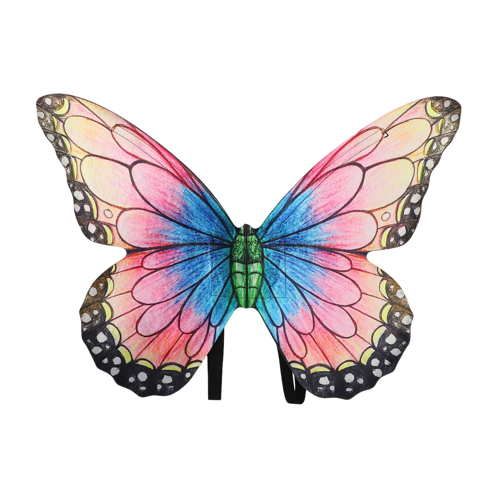 Fiore Farfalla Fata Ali da elfo Colori vivaci Ali Accessorio per costume cosplay di Halloween Prestazioni di laurea Puntelli per palcoscenici Ala