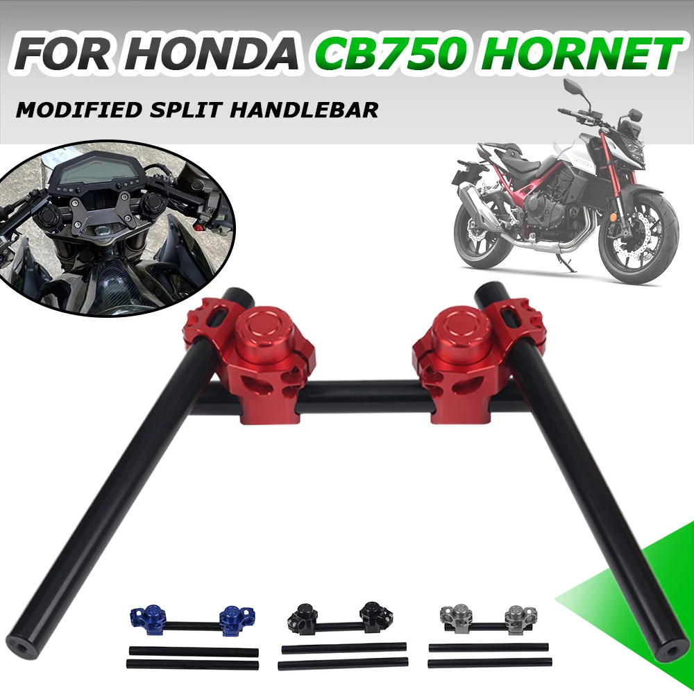 

For HONDA CB750 HORNET CB 750 CB HORNET Motorcycle Accessories Modified Retro Split Handlebar Handle Steering Wheel Cross Bar