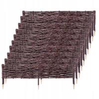 KADAX Garden Palisade Wicker Rewells Lawn Fence 100x20cm set 10 PCs