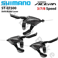 Shimano ST-EF500 palanca de cambios 3S 7S 8S EZ FIRE PLUS palanca de freno 3x7 velocidades 3x8 velocidades con ventana para MTB bicicleta de montaña pieza de ciclismo