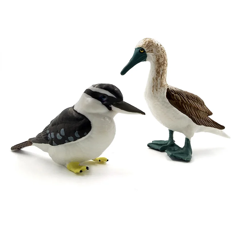 Simulation Forest Kookaburra Gannet Figures Miniature Animal Model Bird Figurine