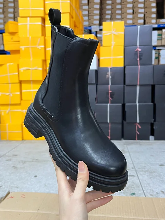 

Women's round Toe Thi Heel Faion ort Boots Waterproof Platform Winter Boots Youth Commute Sle ort Booties
