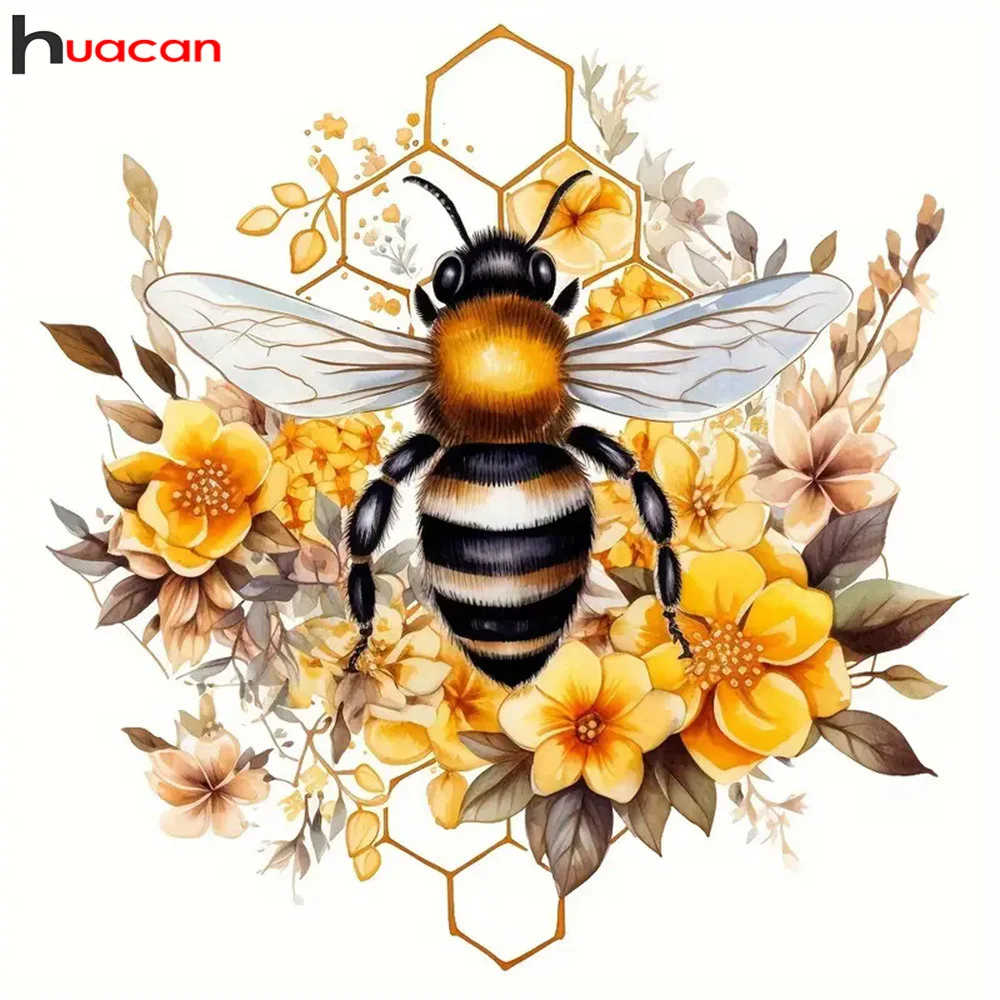 Neuankömmlinge Diamant malerei Tier biene volles Quadrat rundes Diamant mosaik Sonnenblumen kunst Wohnkultur handgemachtes Geschenk
