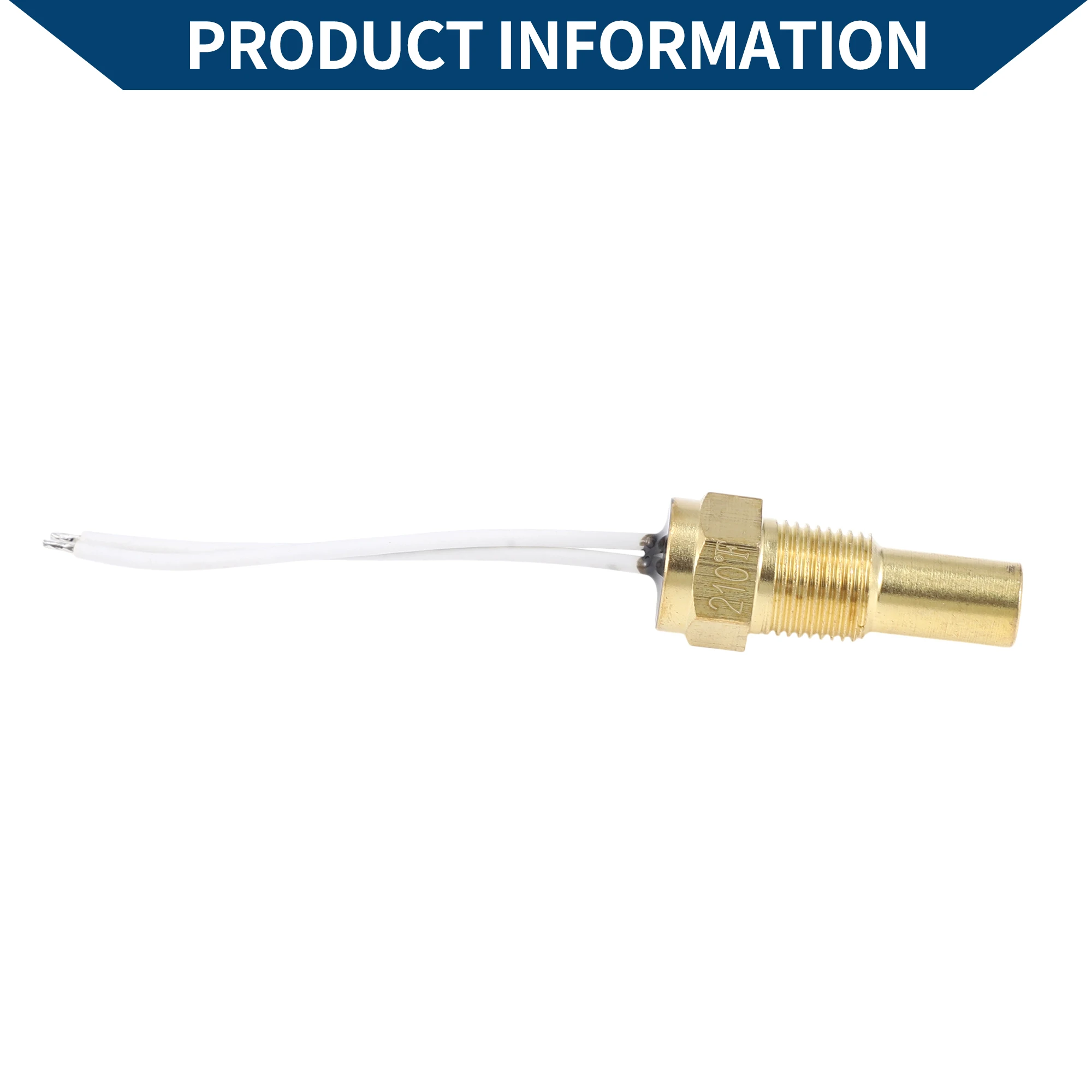 UXCELL Kit de sensor de temperatura del agua 1,65" negro 210'F encendido - 195'F apagado enfriamiento automático del radiador