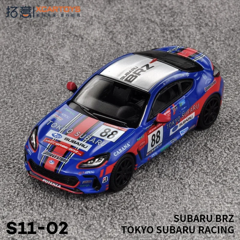 XCARTOYS Odlewany model samochodu ze stopu POP RACE Honda Civic Golf S11-02- Subaru BRZ-TOKYO, ulubiony model chłopca na prezenty świąteczne.