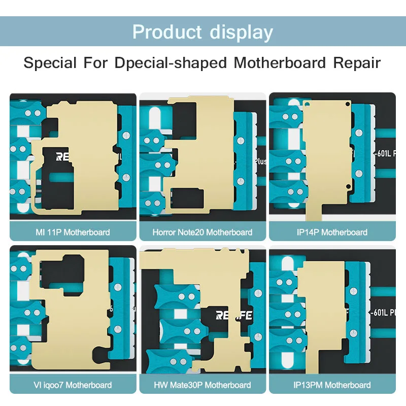 Imagem -04 - Relife Especial-shaped Motherboard Reparação Chip Fixação Design Dissipação de Calor Fixação Multi-funcional Rl601l Plus