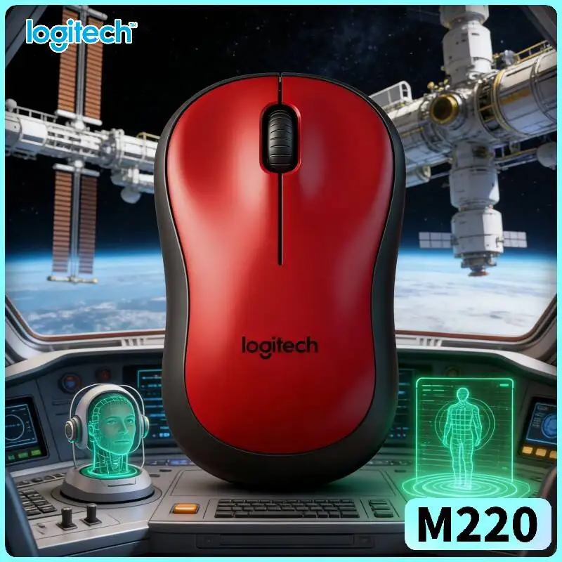 Logitech M220 Wireless Silent Mouse 3 Buttons Ambidextrous 1000 DPI 10m Distance 18-Month Battery Accessory