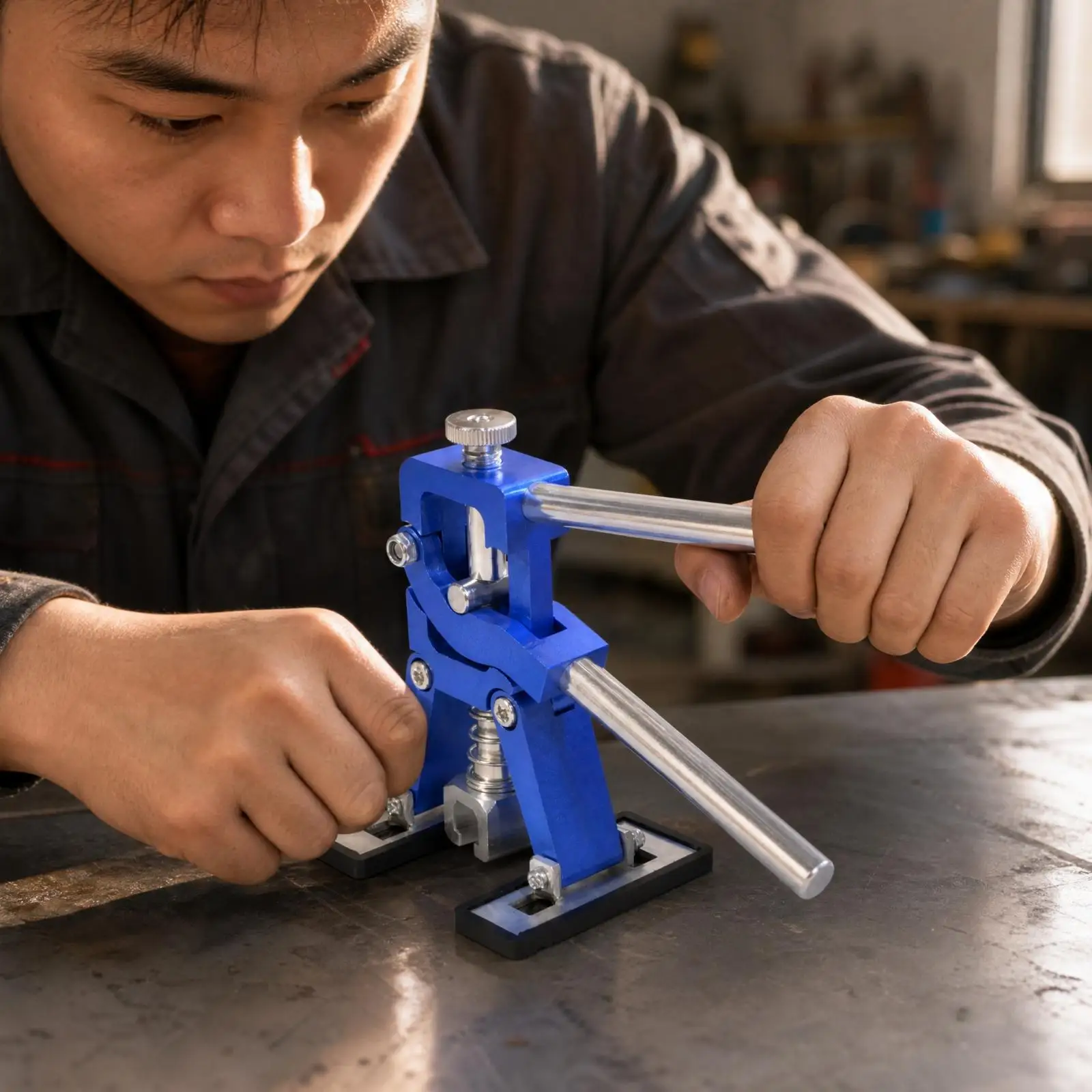 Car Dent Removal Puller Tool Manual Auto Body Panel Puller with Rotating Clamp for Small Medium Dent Fixing Garage - view 6