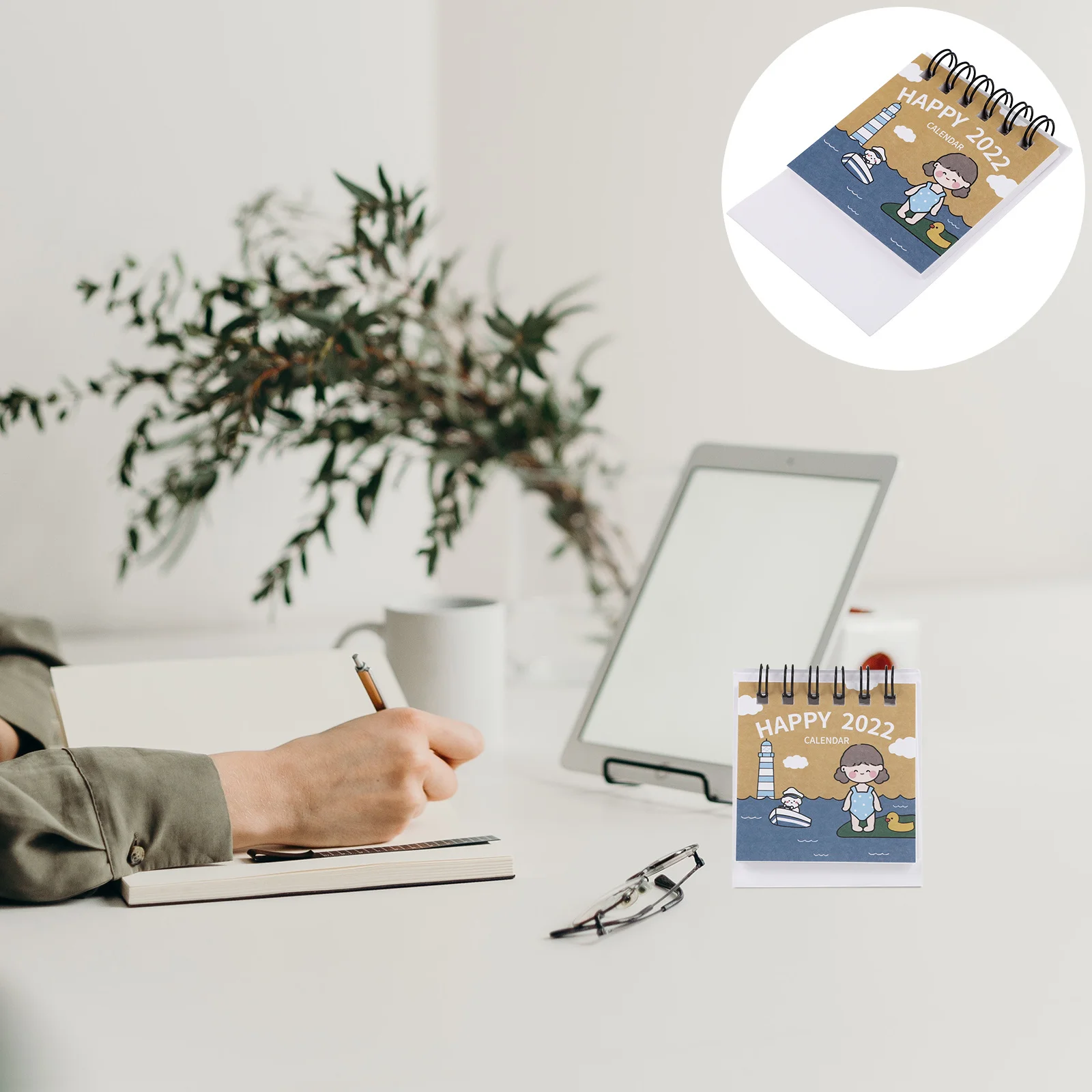 Creative 2022 Desktop Monthly Calendar Planner Assorted Color Fresh Simple Design Suitable Office 2022 Calendar