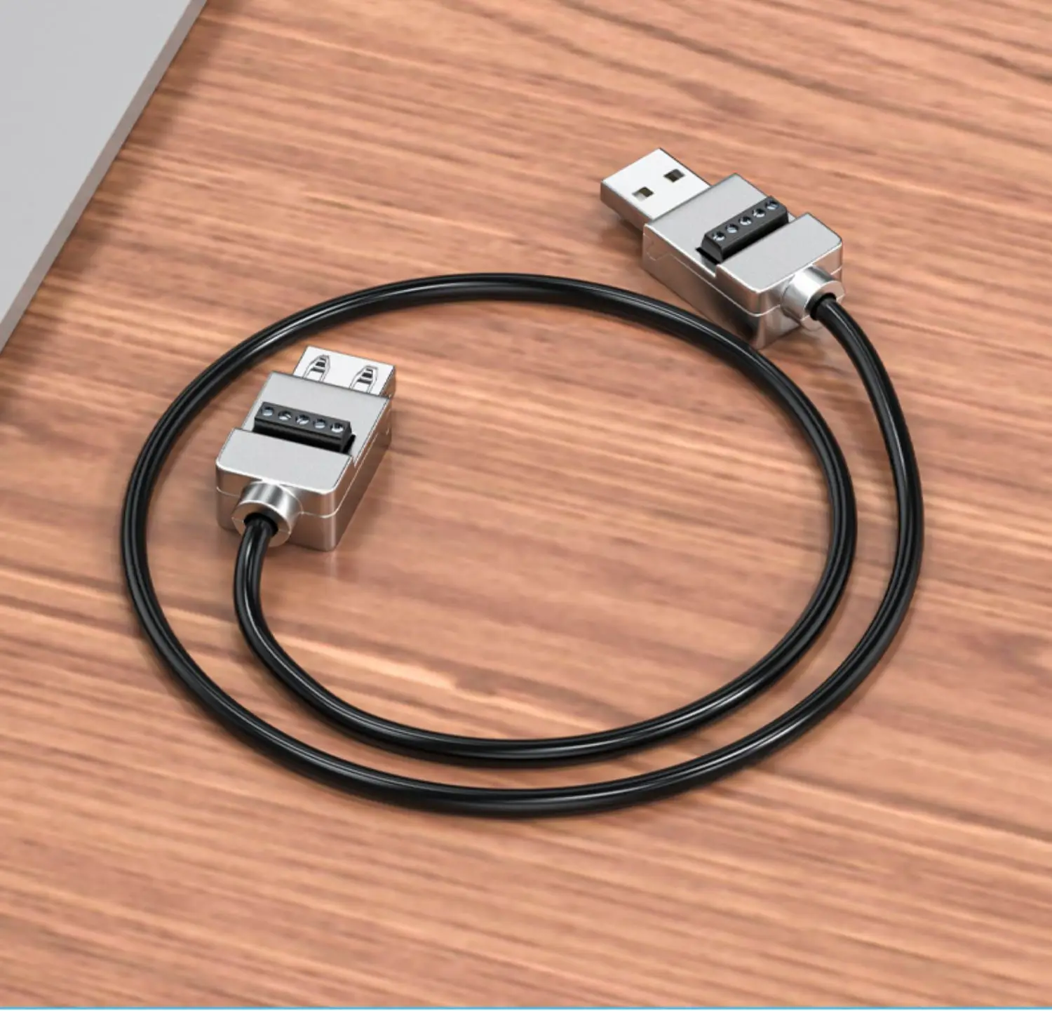 USB لحام موصل حالة معدنية الهاتف المحمول كابل شحن سريع USB لحام التوصيل USB ذكر لتقوم بها بنفسك محطة الأسلاك