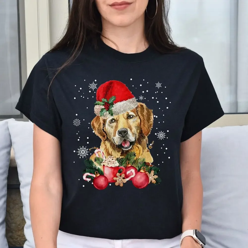 Labrador Retriever Christmas Unisex shirt Black Dark Heather tops Unisex Summer Short Sleeve