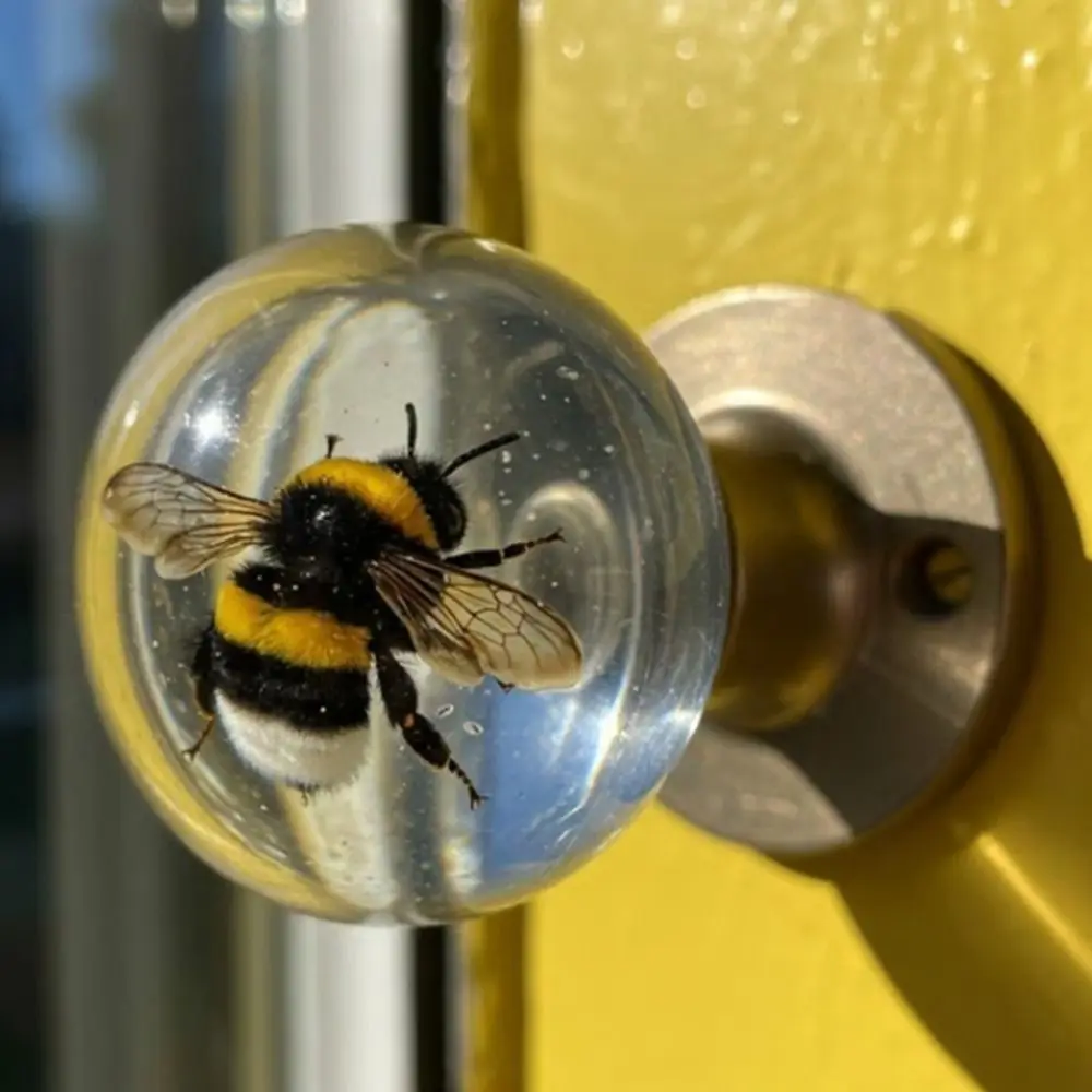 عالية الجودة مقاومة للخدش مقبض الباب الزخرفية الرجعية جولة الحيوان الفني مقبض فراشة نمط مقبض الباب #2