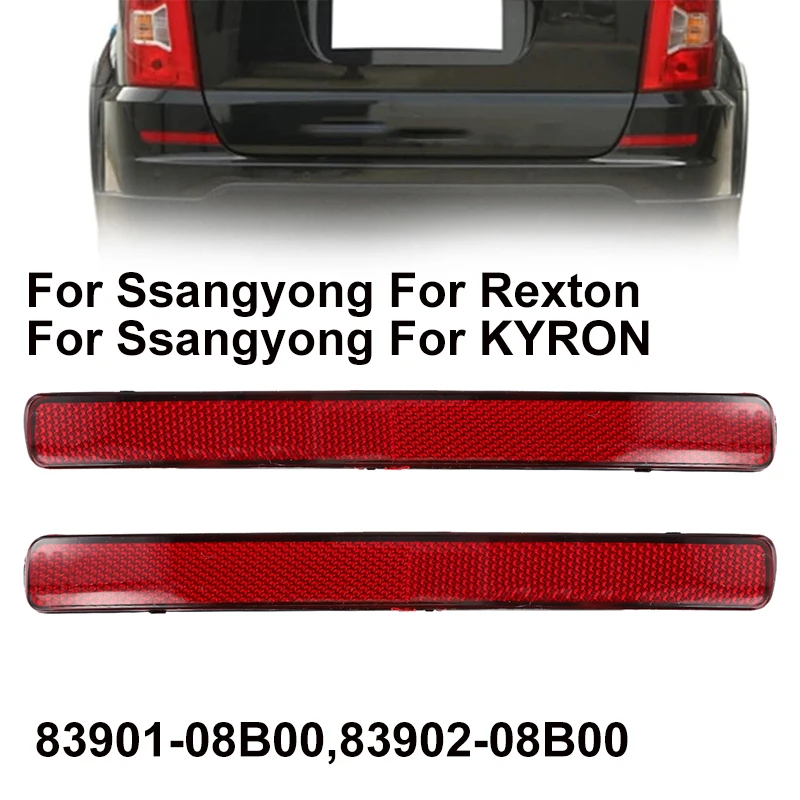 2pcs Car Reflector Left Right Rear Bumper Reflector For Ssangyong For Rexton 2006-2017 For KYRON 2007-2011 Car Accessories