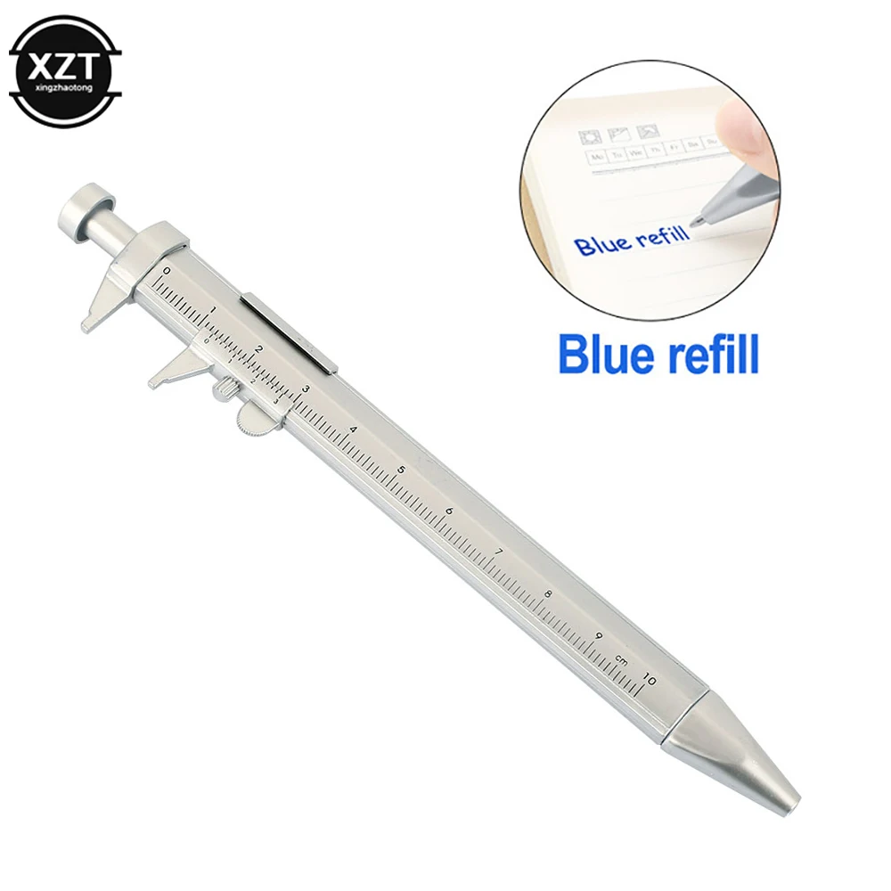 Ballpoint Pen Multifunction Gel Ink Pen Plastic Vernier Caliper Roller Ball Pen Scale Ruler School Office Stationery