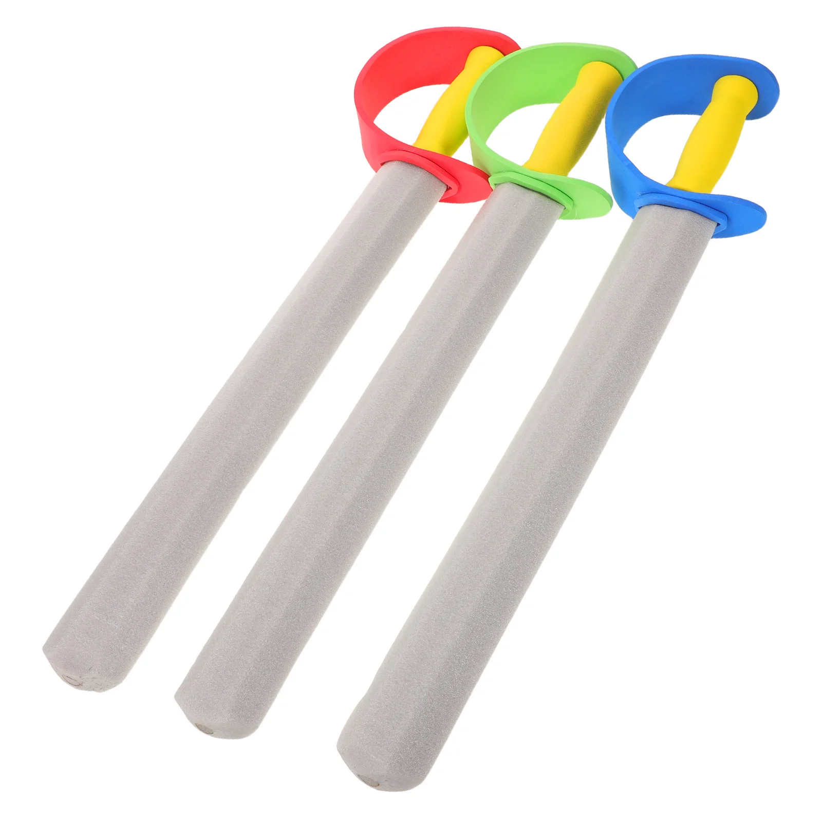 3 قطعة سيوف إسفنجية للأطفال زي القرون الوسطى سياج التدريب دعامة السيف أداء الحفلات لعب القتال