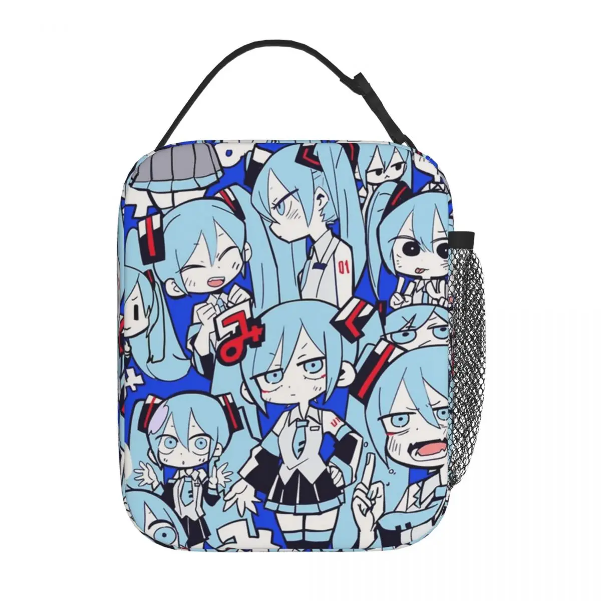 

Anime Manga Hatsune Miku Insulated Lunch Bag Cooler Bag Meal Container Large Tote Lunch Box for Men Women School Travel