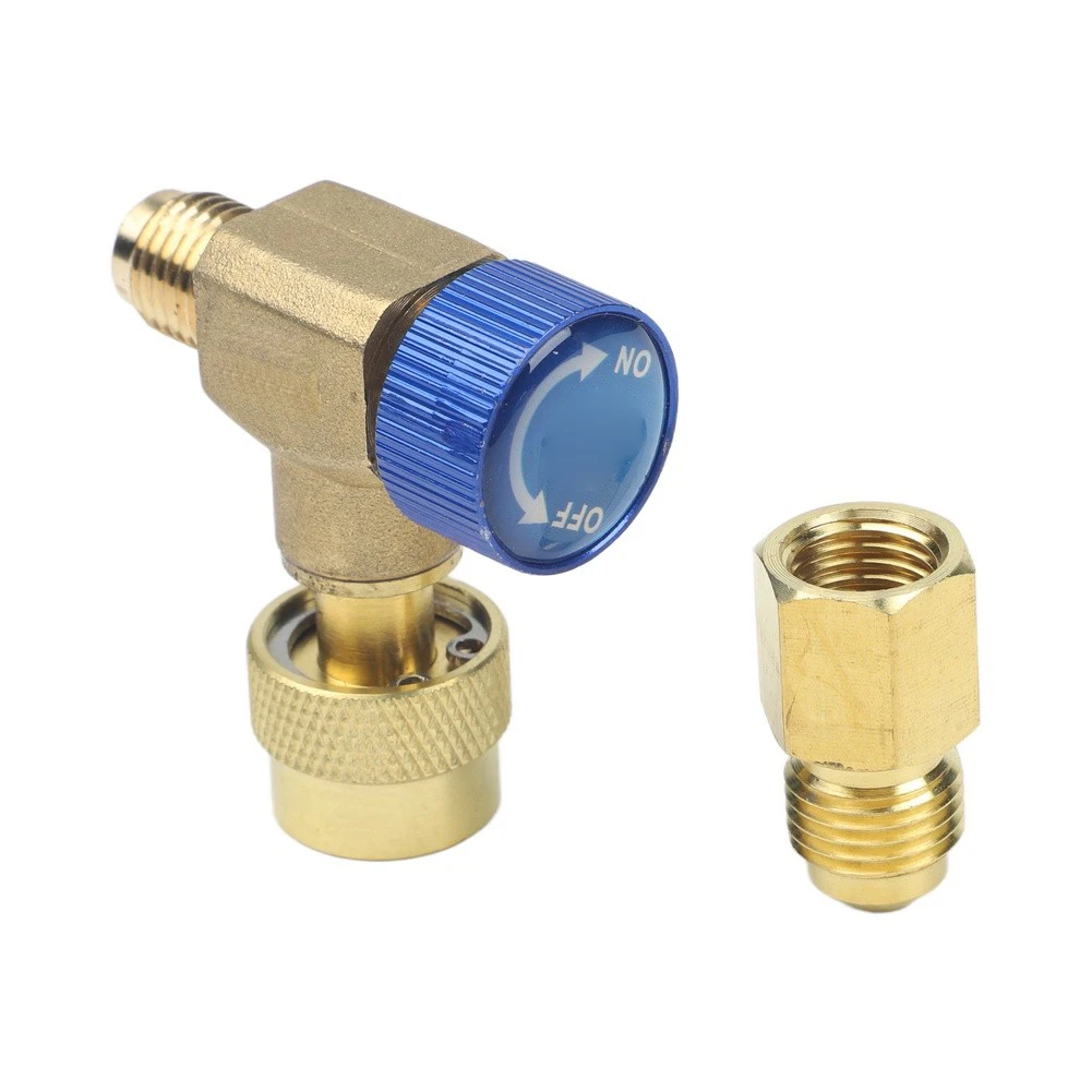 Red Blue Brass HVFor AC Control Valve Kit for For AC Manifold Split Application with For R410A R134A for r22 for r32 R404A R407C