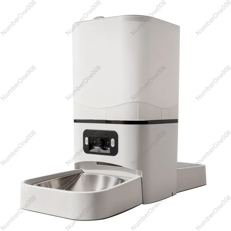 

Автоматическая кормушка для домашних животных с двойной камерой, умная миска для еды с датчиком и крышкой, конструкция с защитой от шеи для кошек и собак