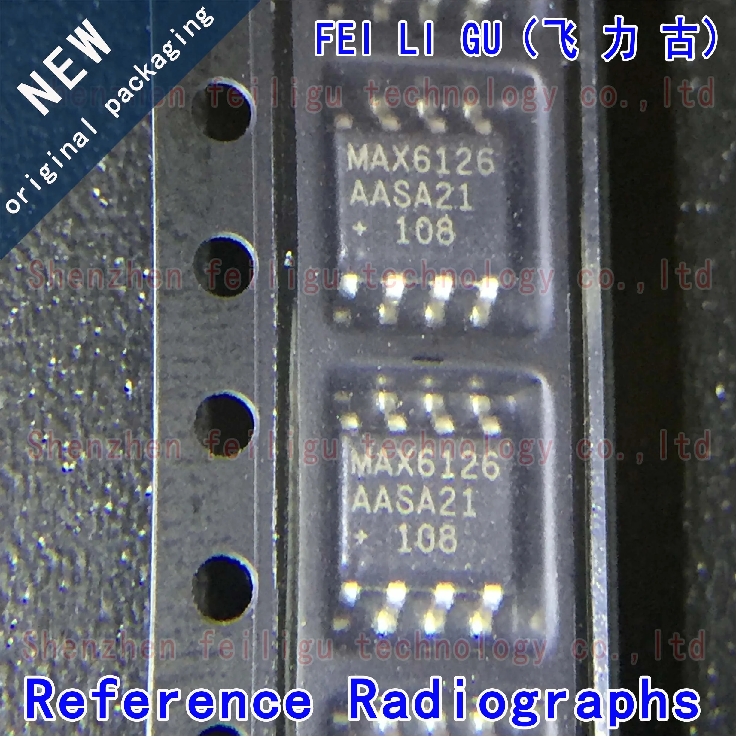 MAX6126AASA21 + T MAX6126AASA21 MAX6126 Paquete de chip de referencia de voltaje SOP8, 1 ~ 30 piezas, 100% nuevo y original