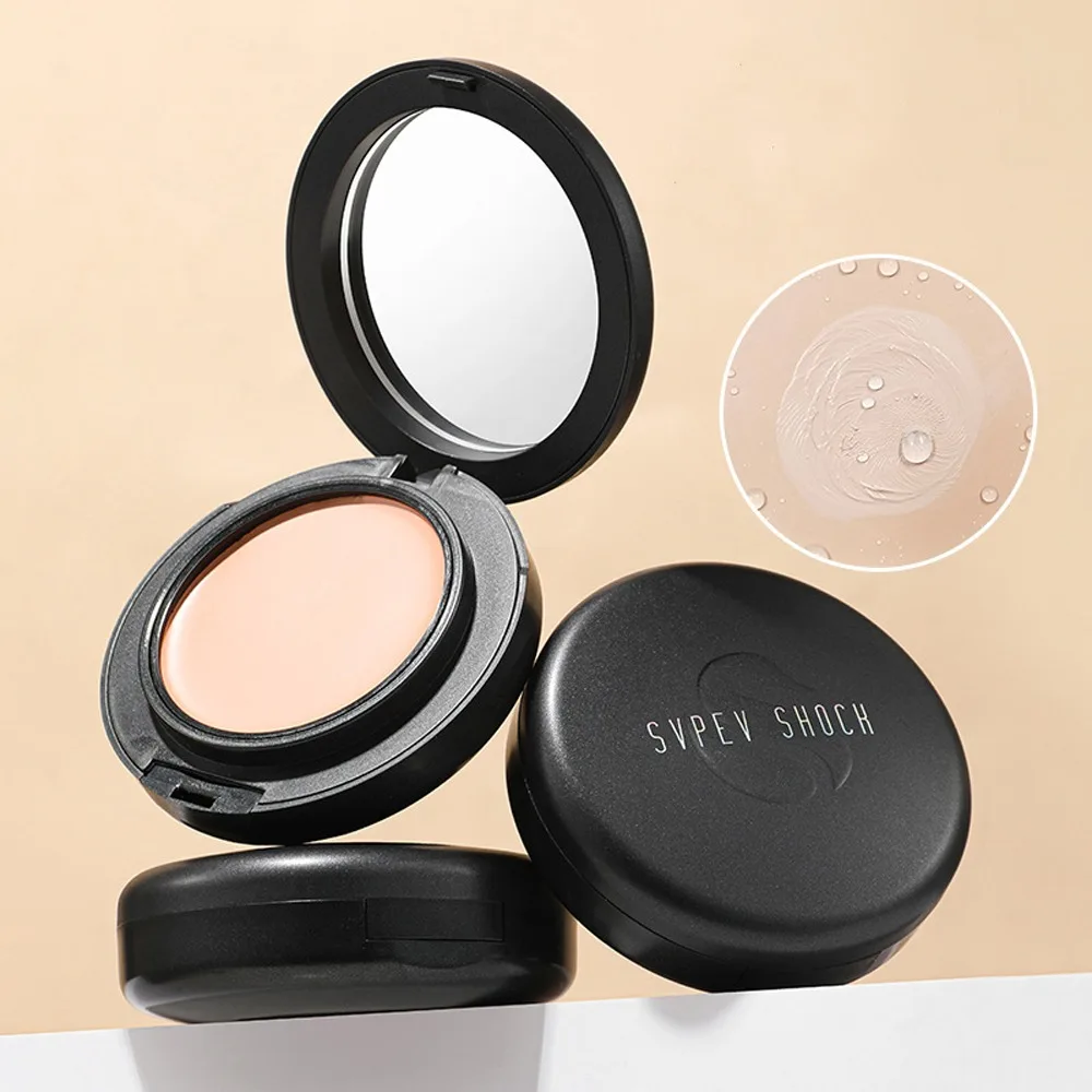 

3 Colors Pressed Powder Foundation Silky Texture Matte Finish Matte Concealer Waterproof Long-Lasting Cream Foundation