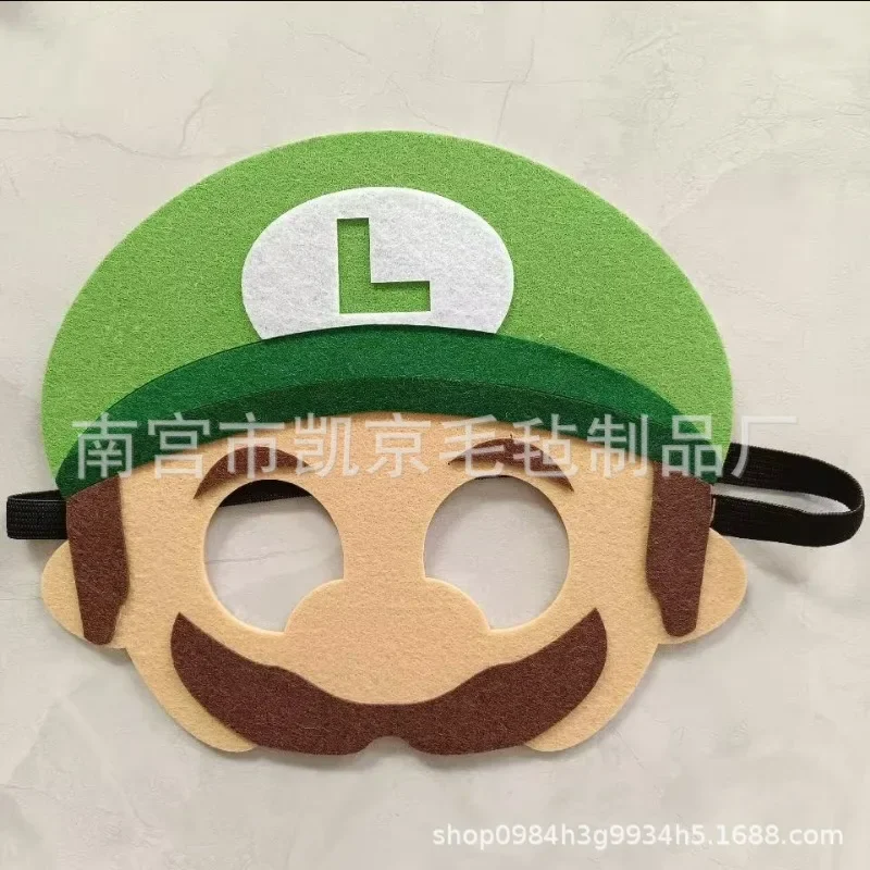 Super Mario Mask Felt Eye Patch Luigi Felt Blindfold Halloween Held At The School Show Eyes Patch Children Decoration Fine Gifts