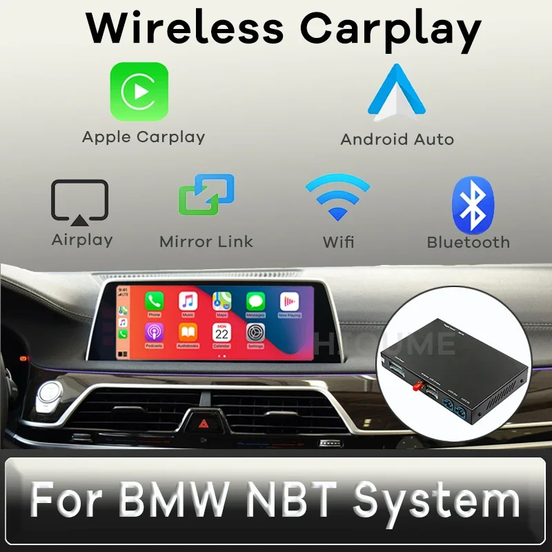 

Wireless Carplay MMI Android Auto interface box for BMW F20 F21 F22 F23 NBT System with 6.5''/8.8''/10.2''Screen