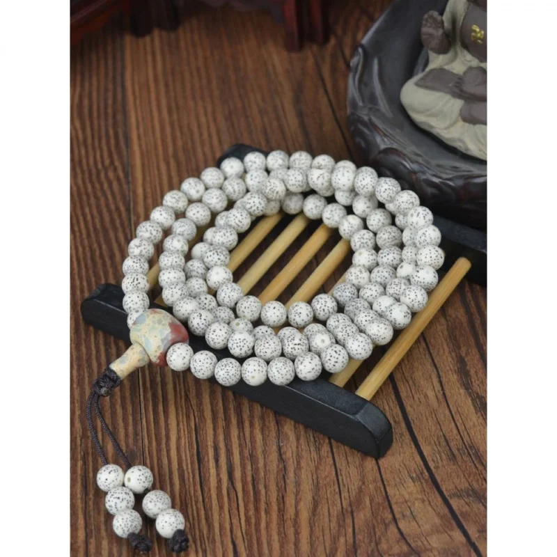 

Authentic Song Dynasty Hainan Star-Moon Round Beads 108 Bodhi Buddhist Bracelet Necklace Original Seeds Handmade by