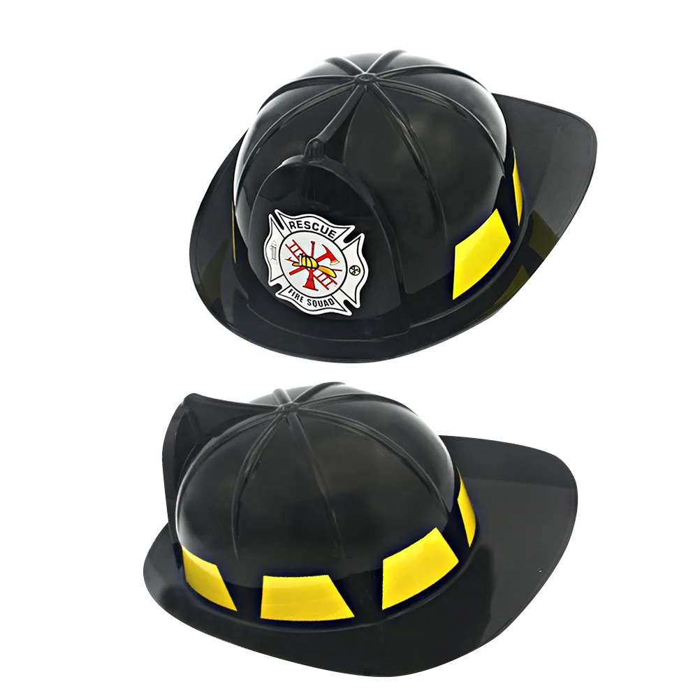 2 Pcs Clothing Child Safety Helmets for Adults Kids 27X225CM Plastic Firefighter Hat