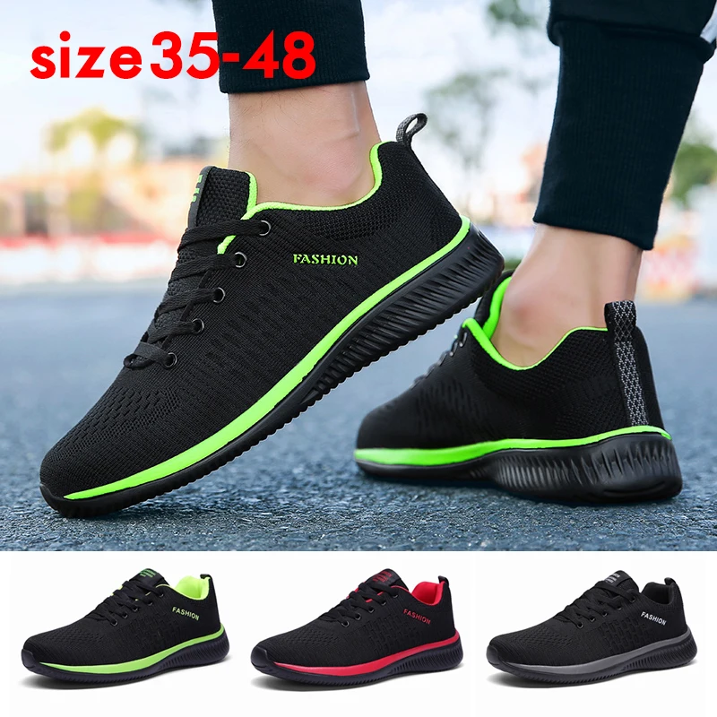 Mens Shoes Casual Sneakers Breathable Light Running Shoes Men Sports Shoes Mesh Plus Size Comfortable Walking Man Vulcanize Shoe