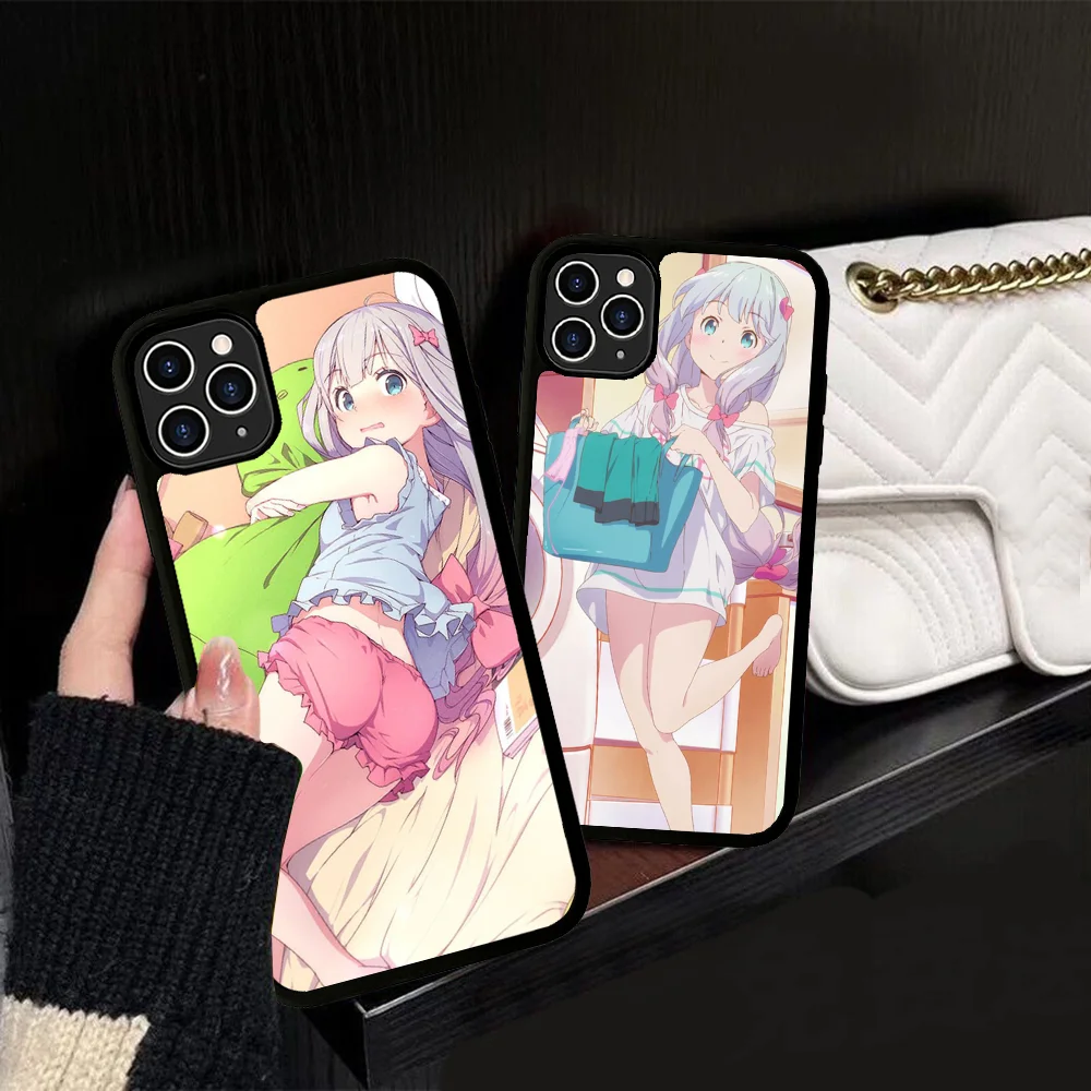 Cute Girl Izumi Sagiri Phone Case Silicone PC+TPU For For IPhone 11 12 13 14 15 16 Plus Pro Max Cover