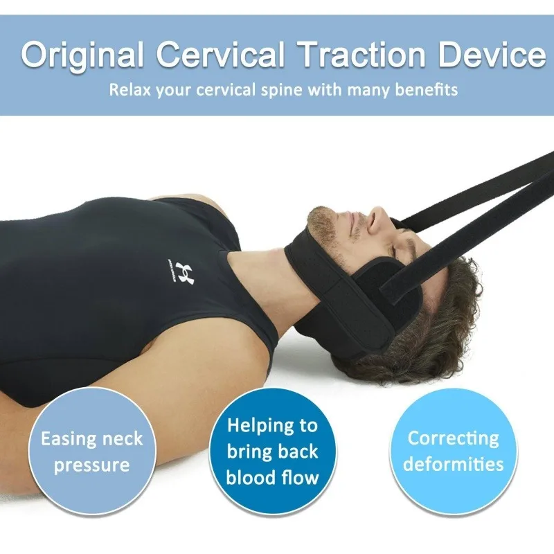 

Cervical Traction Support Belt Y Shaped Corrector Neck Stretching Massager Daily Neck Physical Care Instrument