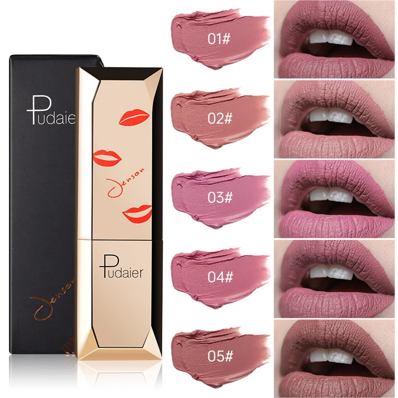 

Pudaier matte matte velvet matte lipstick european and american lip glaze 26 color lip gloss