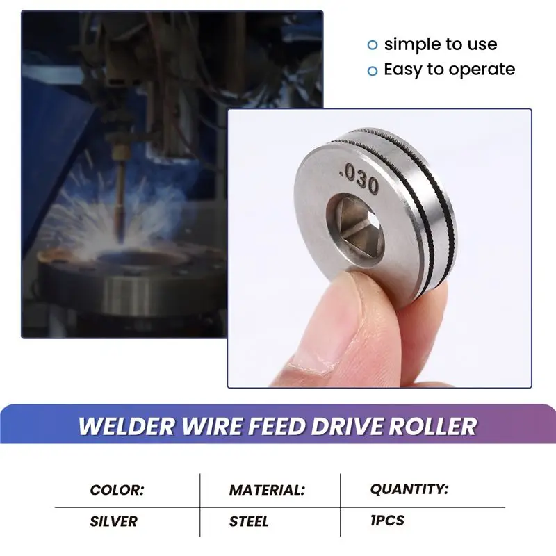A7THK-Mig Welder Wire Feed Drive Roller Roll Wheel Kit 25Mm Diameter 0.8-0.9Mm/.030 Inch-.035 Inch