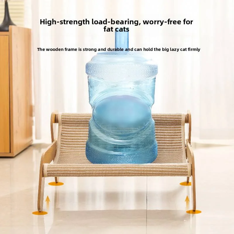 Cama hamaca transpirable de verano para gatos, elevada sisal - imagen 2
