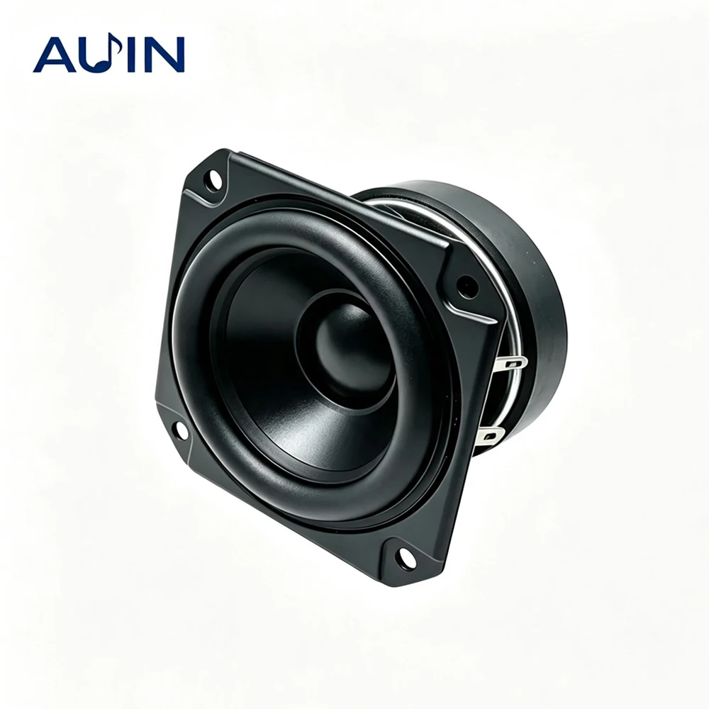 AUIN 1 Stück 3 Zoll 82MM 4Ohm 40W Subwoofer-Lautsprecher 70-Kern-Magnet Kupfer-Aluminium-Membran Tieftöner für Auto-Modifikation DIY-Lautsprecher