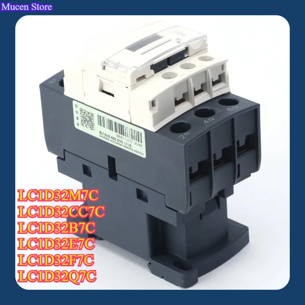 Schneider Electric 3P 32A AC Contactor LC1D32M7C LC1D32CC7C LC1D32B7C LC1D32E7C LC1D32F7C LC1D32Q7C