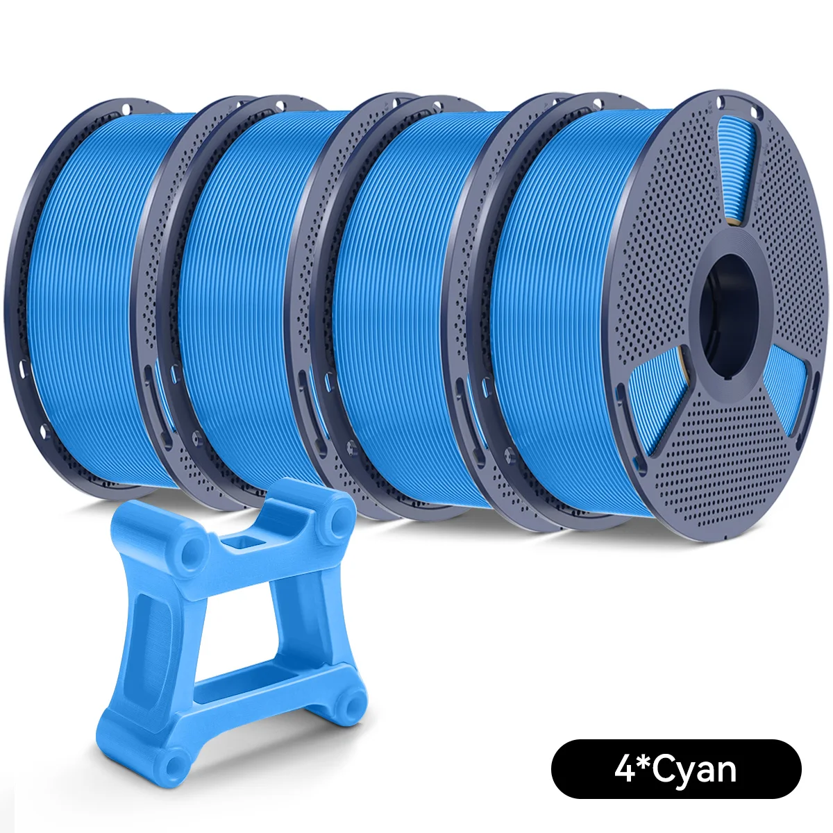 SUNLU Navulling PETG-filament voor 3D-printer Bambu Lab/Creality/4 kg 4 rollen 1,75 mm Sunlu-filament PLA/PETG Netjes gewonden filament