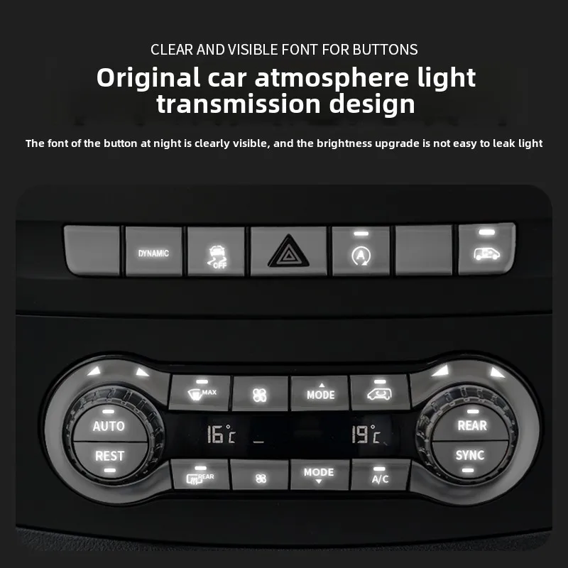 Used for Mercedes-Benz W447 V-class V260L V250 Vito modified interior central control button sticker decoration