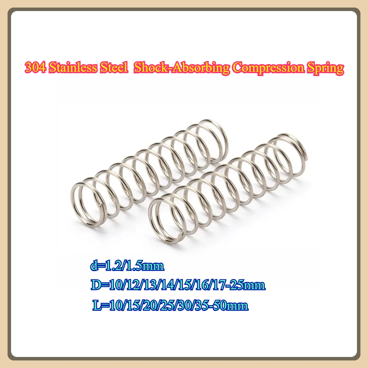 

304 Stainless Steel Shock-Absorbing Compression Spring/Return Pressure Spring