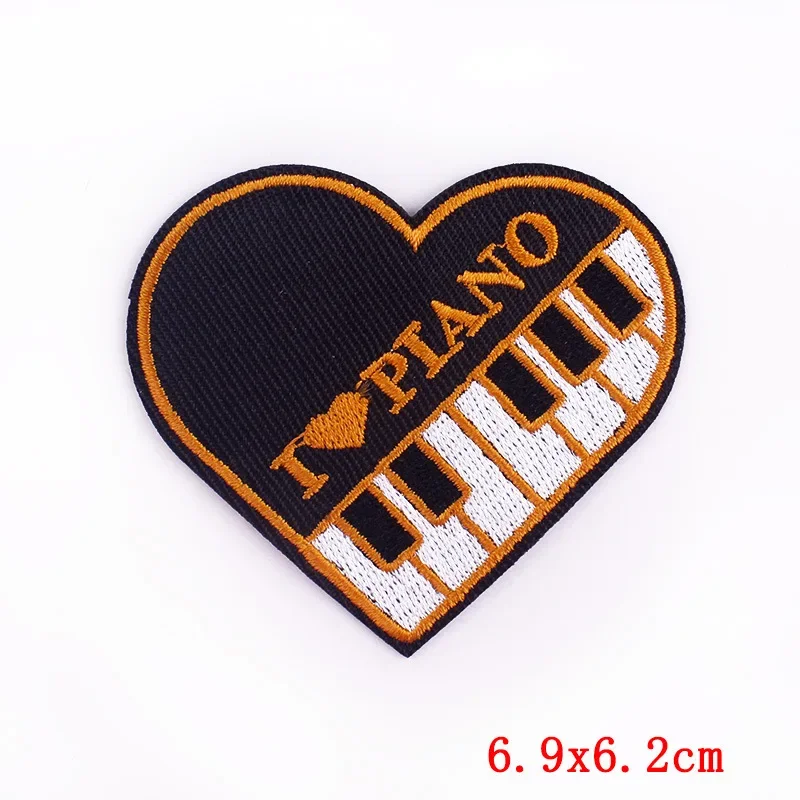 50Pcs Bulk Embroidered Patches for Clothes Punk Love Clothing Stickers Sewing Iron On Patch Thermal Adhesive Applique Fusible