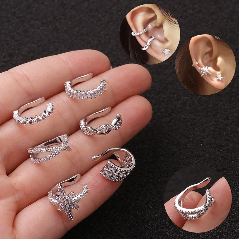 1Pc 10Mm Cz Ear Cuf… - image
